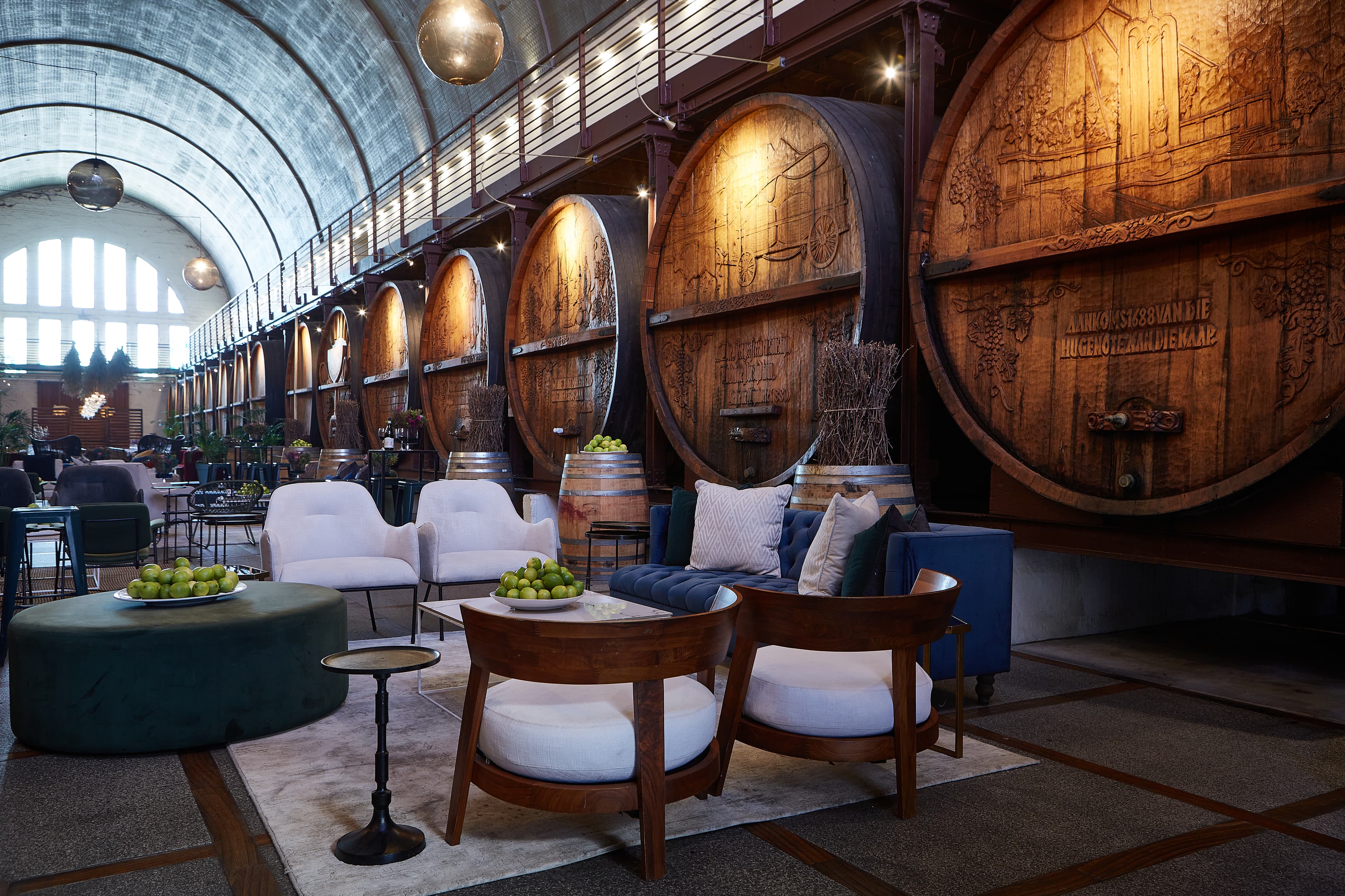KWV Cathedral Cellar set for a long-table dinner